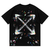 Off White Arrow Pattern Printed T-Shirt